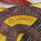 HERMES Hermes Rosenju Belt Pattern Multicolor Ladies Cashmere 70% Silk 30% Scarf A Rank used Ginzo