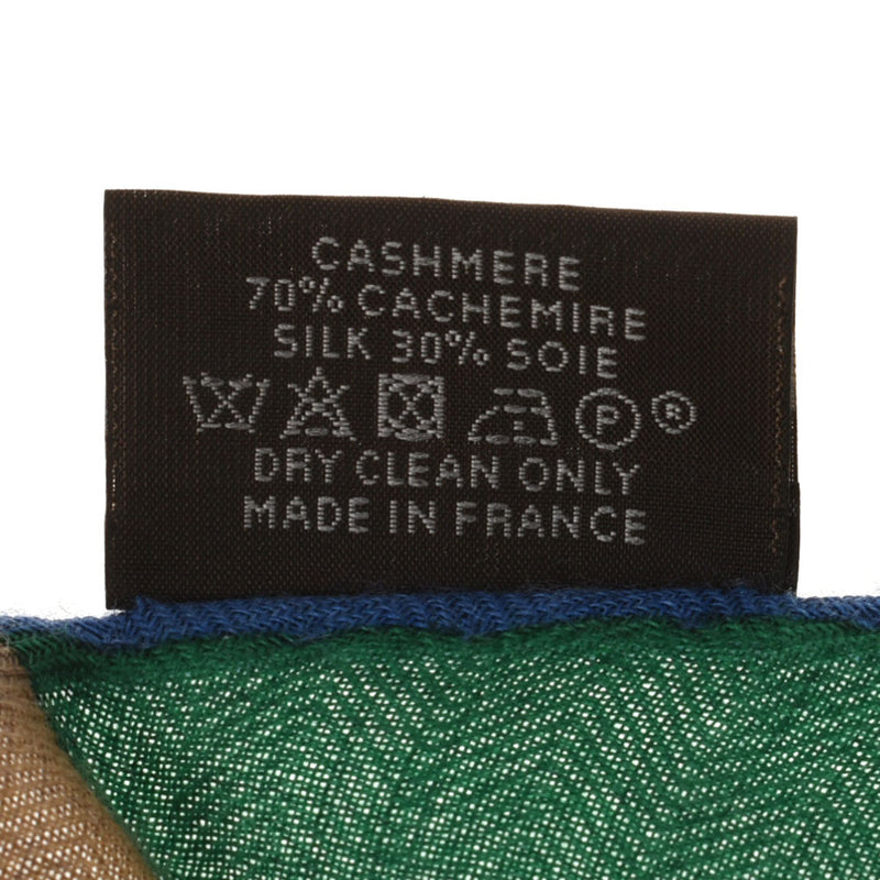 HERMES Hermes Rosenju Belt Pattern Multicolor Ladies Cashmere 70% Silk 30% Scarf A Rank used Ginzo