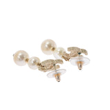 CHANEL Chanel Coco Mark 16 Years Ladies Fake Pearl Earrings AB Rank Used Ginzo