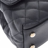 CHANEL Chanel Matrasse Plate Top Handle Flap Bag 2way Black Gold Bracket Ladies Caviar Skin Shoulder Bag New Used Ginzo