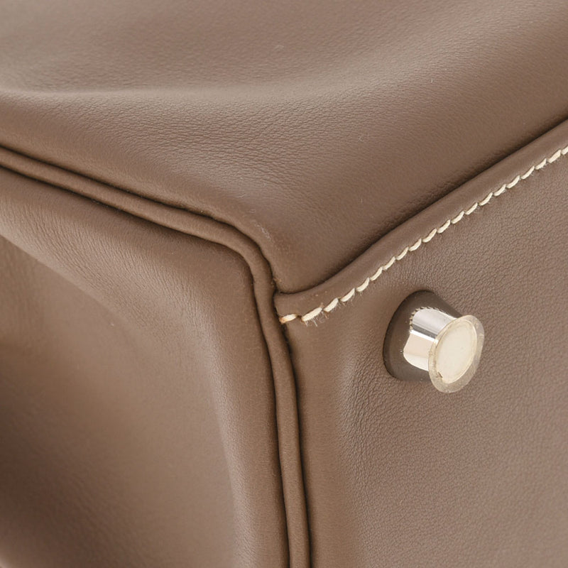 HERMES Hermes Hermes Kelly 25 Interior Sewing 2WAY Etupo Silver Bracket □ R engraved (around 2014) Ladies Voice Wift Handbag New Denus Ginzo