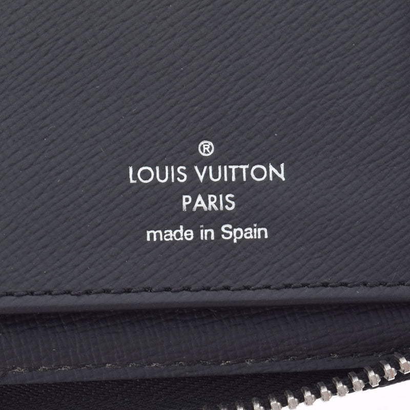 LOUIS VUITTON ルイヴィトン グラフィット ジッピーウォレットヴェルティカル 黒/グレー N63095 メンズ ダミエグラフィットキャンバス 長財布 Bランク 中古 銀蔵