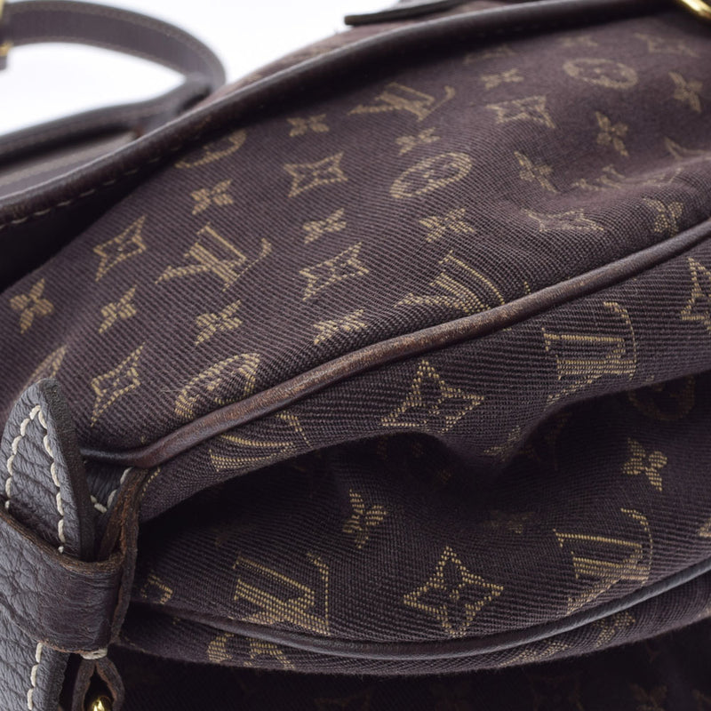 LOUIS VUITTON ルイヴィトン モノグラムミニ ソミュール30 エベヌ M95227 レディース ショルダーバッグ Bランク 中古 銀蔵