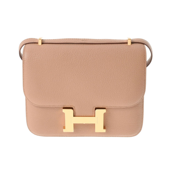 HERMES Hermes Constance Mini 18 Curaco GP GP Hole -engraved (around 2022) Ladies Shable Shoulder Bag New Ginzo