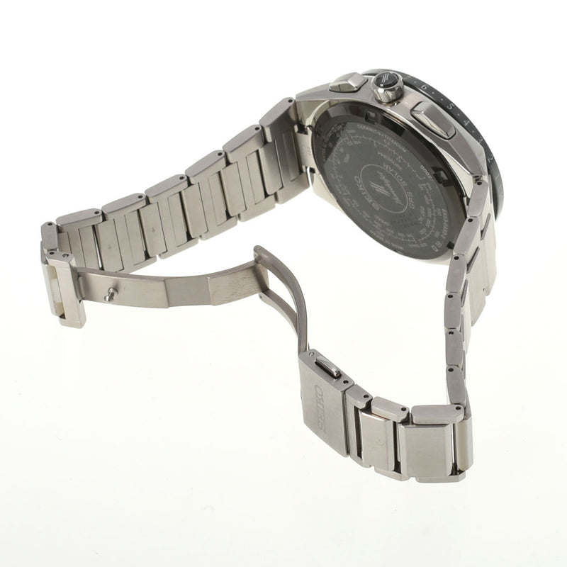 SEIKO セイコー アストロン ホンダジェット SBXB133 メンズ チタン 腕時計 ソーラー電波時計 ブラック文字盤 Aランク 中古 銀蔵