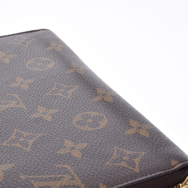 LOUIS VUITTON ルイヴィトン モノグラム ジッピーウォレット  ブラウン M42616 ユニセックス モノグラムキャンバス 長財布 ABランク 中古 銀蔵