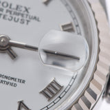 ROLEX ロレックス デイトジャスト 79174 レディース WS/SS 腕時計 自動巻き ホワイトローマ文字盤 Aランク 中古 銀蔵