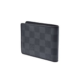 LOUIS VUITTON ルイヴィトン ダミエ グラフィット ポルトフォイユスレンダー 黒/グレー N63261 メンズ ダミエグラフィットキャンバス 二つ折り財布 ABランク 中古 銀蔵