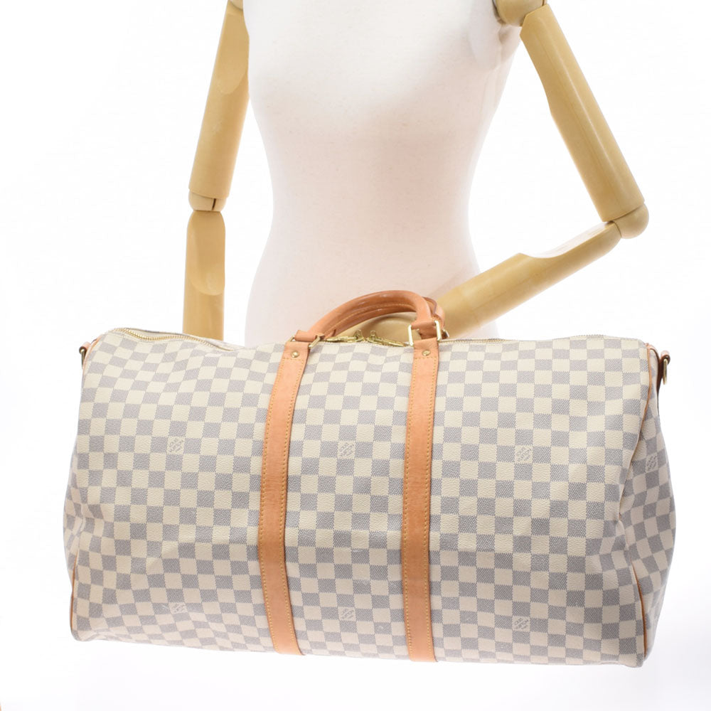 ルイヴィトンキーポルバンドリエール55 14137 ホワイト ユニ