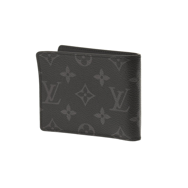 LOUIS VUITTON ルイヴィトン モノグラム エクリプス ポルトフォイユパンス 黒/グレー M62480 メンズ モノグラムエクリプス 二つ折り財布 ABランク 中古 銀蔵