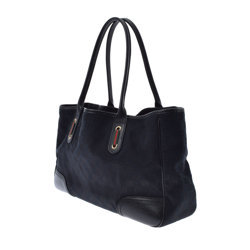 GUCCI グッチ トートバッグ GGキャンバス柄 グッチGG柄 トートバッグ 黒 レディース キャンバス トートバッグ