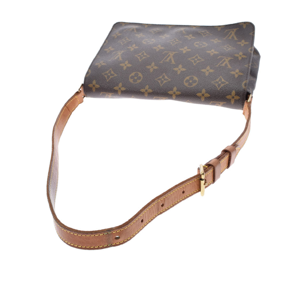 LOUIS VUITTON ルイヴィトン モノグラム ミュゼットタンゴ ショート ブラウン M51257 レディース モノグラムキャンバス  ショルダーバッグ Bランク 中古 - 当店一番人気