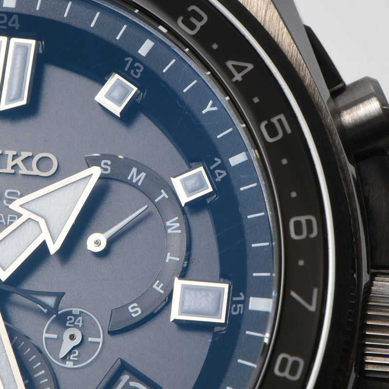 SEIKO セイコー アストロン エグゼクティブスポーツ ソーラー  SBXB167 メンズ Ti/ラバー 腕時計 ソーラー電波時計 ブラック文字盤 ABランク 中古 銀蔵