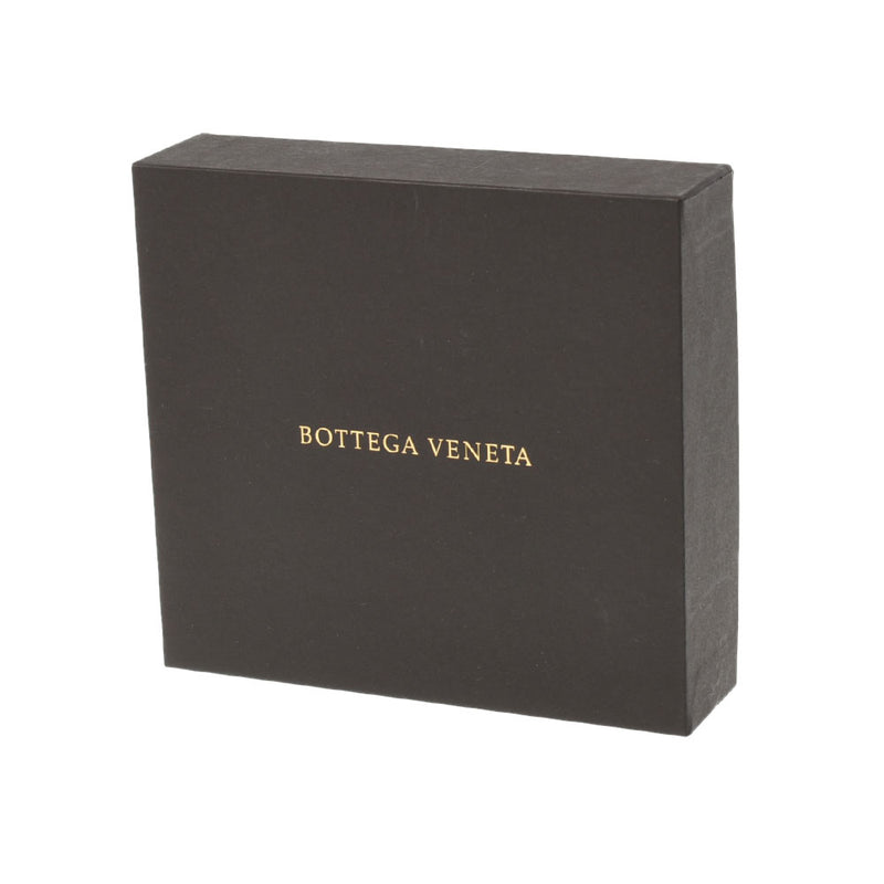 BOTTEGAVENETA ボッテガヴェネタ イントレチャート  黒 ユニセックス レザー 二つ折り財布 Aランク 中古 銀蔵