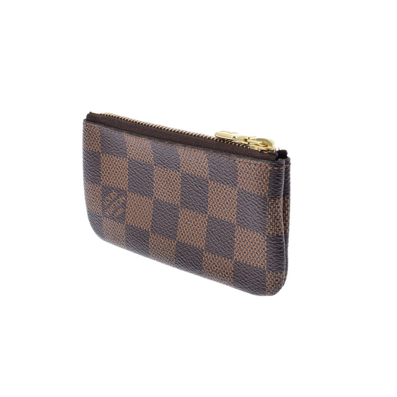 LOUIS VUITTON ルイヴィトン ダミエ ポシェットクレ  ブラウン N62658 ユニセックス ダミエキャンバス コインケース Bランク 中古 銀蔵