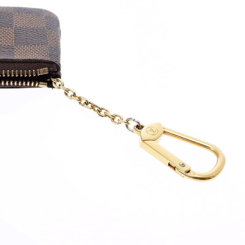 LOUIS VUITTON ルイヴィトン ダミエ ポシェットクレ  ブラウン N62658 ユニセックス ダミエキャンバス コインケース Bランク 中古 銀蔵