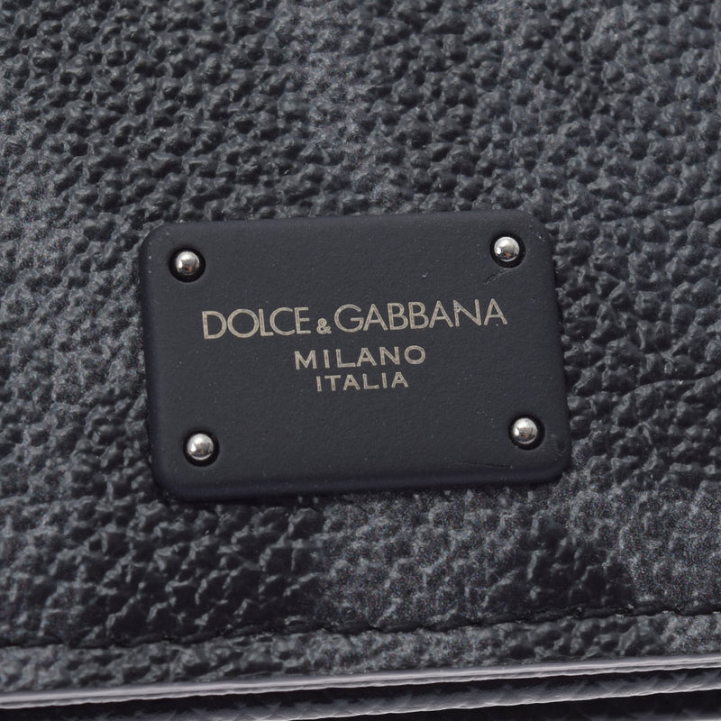 Dolce Gabbana ドルチェ&ガッバーナ カードケース 黒/灰 ユニセックス レザー カードケース Aランク 中古 銀蔵