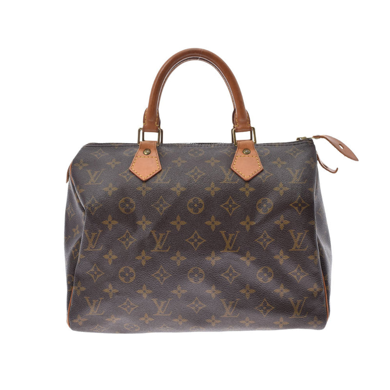 LOUIS VUITTON ルイヴィトン モノグラム スピーディ30 ブラウン M41526 レディース モノグラムキャンバス ハンドバッグ Bランク 中古 銀蔵