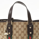 GUCCI グッチ ミニトート  ベージュ/茶 ゴールド金具 139261 レディース GGキャンバス レザー ハンドバッグ ABランク 中古 銀蔵