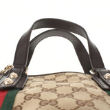 GUCCI グッチ ミニトート  ベージュ/茶 ゴールド金具 139261 レディース GGキャンバス レザー ハンドバッグ ABランク 中古 銀蔵