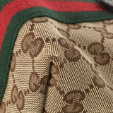 GUCCI グッチ ミニトート  ベージュ/茶 ゴールド金具 139261 レディース GGキャンバス レザー ハンドバッグ ABランク 中古 銀蔵