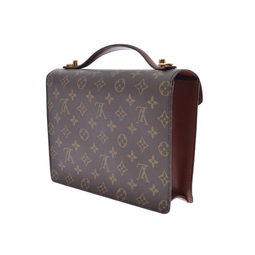 ルイヴィトンモンソー 2WAYバッグ 14145 ブラウン ユニセックス モノグラムキャンバス ビジネスバッグ M51185 LOUIS VUITTON  中古 – 銀蔵オンライン