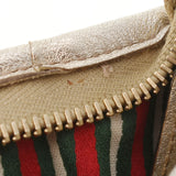 GUCCI グッチ アクセサリーポーチ ハンドバッグ ベージュ/シルバー 130939 レディース GGキャンバス レザー セミショルダーバッグ ABランク 中古 銀蔵