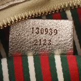 GUCCI グッチ アクセサリーポーチ ハンドバッグ ベージュ/シルバー 130939 レディース GGキャンバス レザー セミショルダーバッグ ABランク 中古 銀蔵