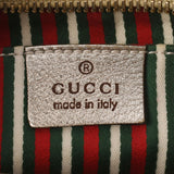 GUCCI グッチ アクセサリーポーチ ハンドバッグ ベージュ/シルバー 130939 レディース GGキャンバス レザー セミショルダーバッグ ABランク 中古 銀蔵