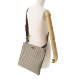 GUCCI グッチ GG柄 ベージュ 201446 メンズ PVC ショルダーバッグ Aランク 中古 銀蔵