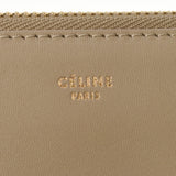 CELINE セリーヌ トリオ ベージュ GP金具 ユニセックス ラムスキン ショルダーバッグ Aランク 中古 銀蔵