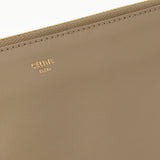 CELINE セリーヌ トリオ ベージュ GP金具 ユニセックス ラムスキン ショルダーバッグ Aランク 中古 銀蔵