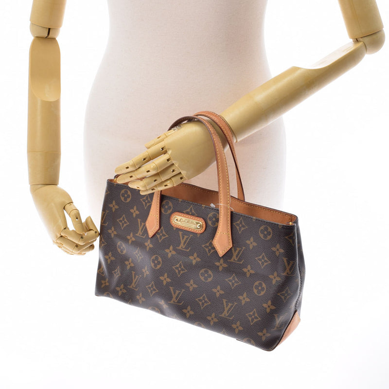 LOUIS VUITTON ルイヴィトン モノグラム ウィルシャー PM ブラウン M40595 レディース モノグラムキャンバス ハンドバッグ Bランク 中古 銀蔵