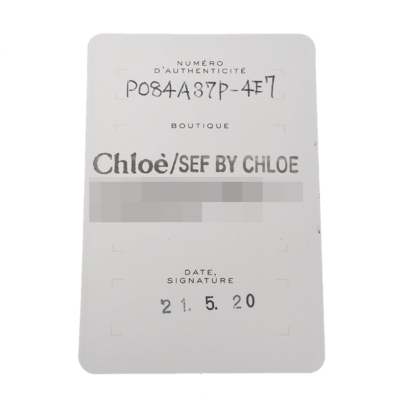 Chloe クロエ L字ファスナー財布 水色系 レディース レザー 長財布 Aランク 中古 銀蔵