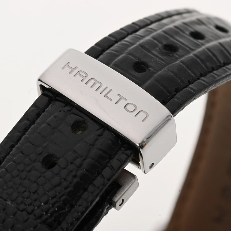 HAMILTON ハミルトン ベンチュラ クロノ H244121 メンズ SS/革 腕時計 クオーツ ブラック文字盤 Aランク 中古 銀蔵