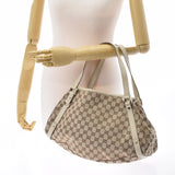 GUCCI グッチ ベージュ/アイボリー 130736 レディース GGキャンバス レザー ハンドバッグ Aランク 中古 銀蔵
