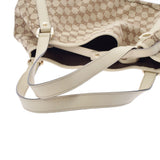 GUCCI グッチ ベージュ/アイボリー 130736 レディース GGキャンバス レザー ハンドバッグ Aランク 中古 銀蔵