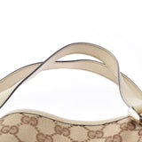 GUCCI グッチ ベージュ/アイボリー 130736 レディース GGキャンバス レザー ハンドバッグ Aランク 中古 銀蔵