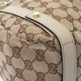 GUCCI グッチ ベージュ/アイボリー 130736 レディース GGキャンバス レザー ハンドバッグ Aランク 中古 銀蔵