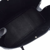 HERMES エルメス ガーデンパーティ PM 黒 □L刻印(2008年頃) ユニセックス キャンバス ハンドバッグ ABランク 中古 銀蔵