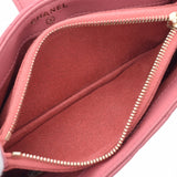 CHANEL シャネル マトラッセ バレンタイン チェーン ピンク ゴールド金具 レディース ラムスキン ショルダーバッグ ABランク 中古 銀蔵