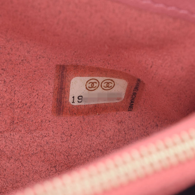 CHANEL シャネル マトラッセ バレンタイン チェーン ピンク ゴールド金具 レディース ラムスキン ショルダーバッグ ABランク 中古 銀蔵