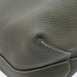HERMES エルメス ドゥブルセンストート 45 リバーシブル エタン/ブルーオラージュ □P刻印(2012年頃) ユニセックス トリヨンクレマンス トートバッグ ABランク 中古 銀蔵