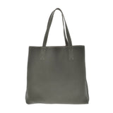 HERMES エルメス ドゥブルセンストート 45 リバーシブル エタン/ブルーオラージュ □P刻印(2012年頃) ユニセックス トリヨンクレマンス トートバッグ ABランク 中古 銀蔵