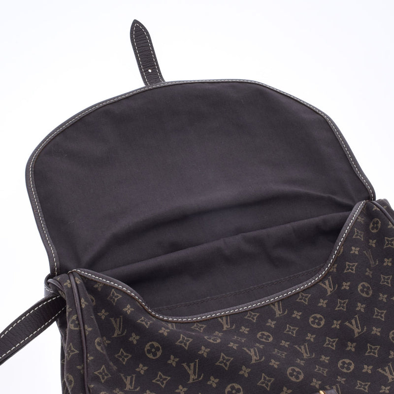 LOUIS VUITTON ルイヴィトン モノグラムミニ ラン ソミュール30 エベヌ M95227 レディース モノグラムミニキャンバス ショルダーバッグ Bランク 中古 銀蔵