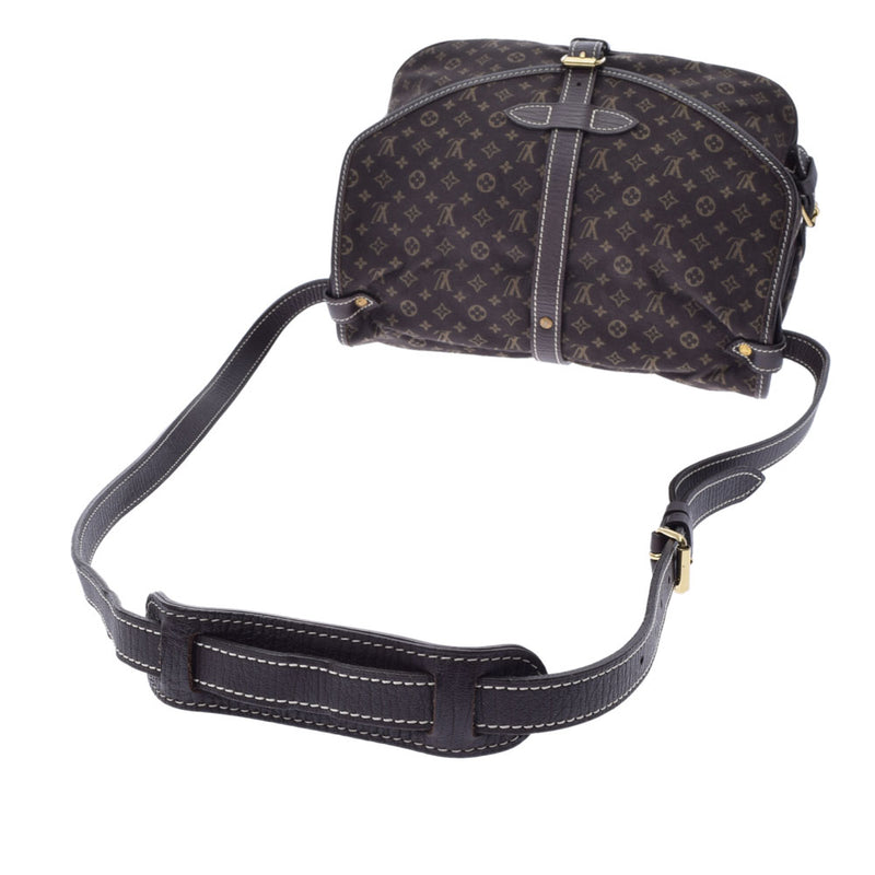 LOUIS VUITTON ルイヴィトン モノグラムミニ ラン ソミュール30 エベヌ M95227 レディース モノグラムミニキャンバス ショルダーバッグ Bランク 中古 銀蔵