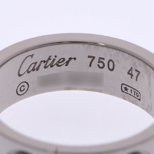 CARTIER カルティエ ラブリング #47 7号 メンズ K18ホワイトゴールド リング・指輪 Aランク 中古 銀蔵