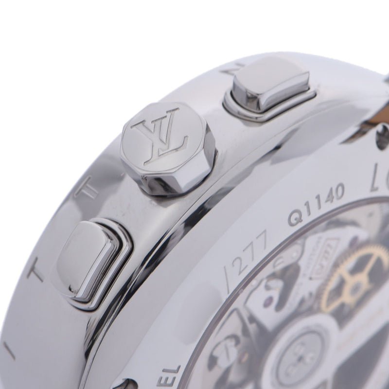 ルイヴィトンタンブールクロノ エルプリメロ メンズ 腕時計 Q1140