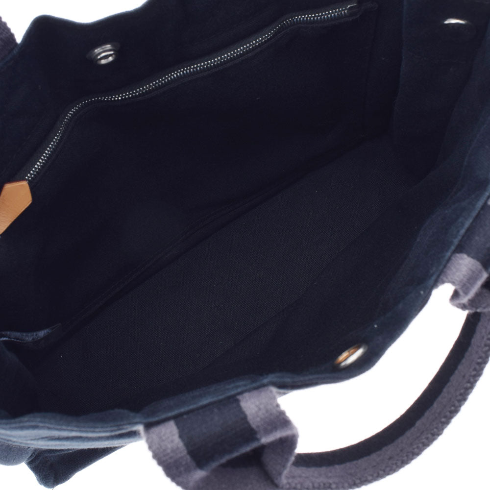 エルメスフールトゥ PM 黒 ユニセックス キャンバス トートバッグ