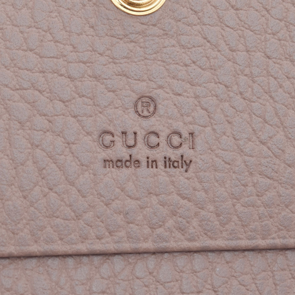 グッチGGマーモント ピンクベージュ系 ゴールド金具 レディース レザー